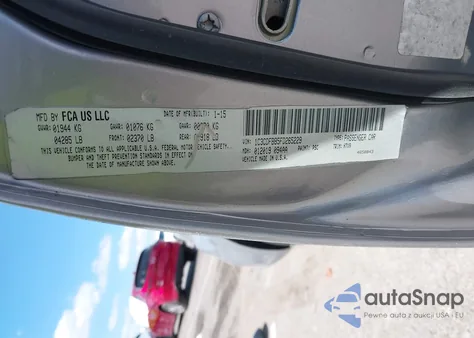 2015 Dodge Dart Sxt z USA, uszkodzony, nr VIN 1C3CDFBB5FD265229